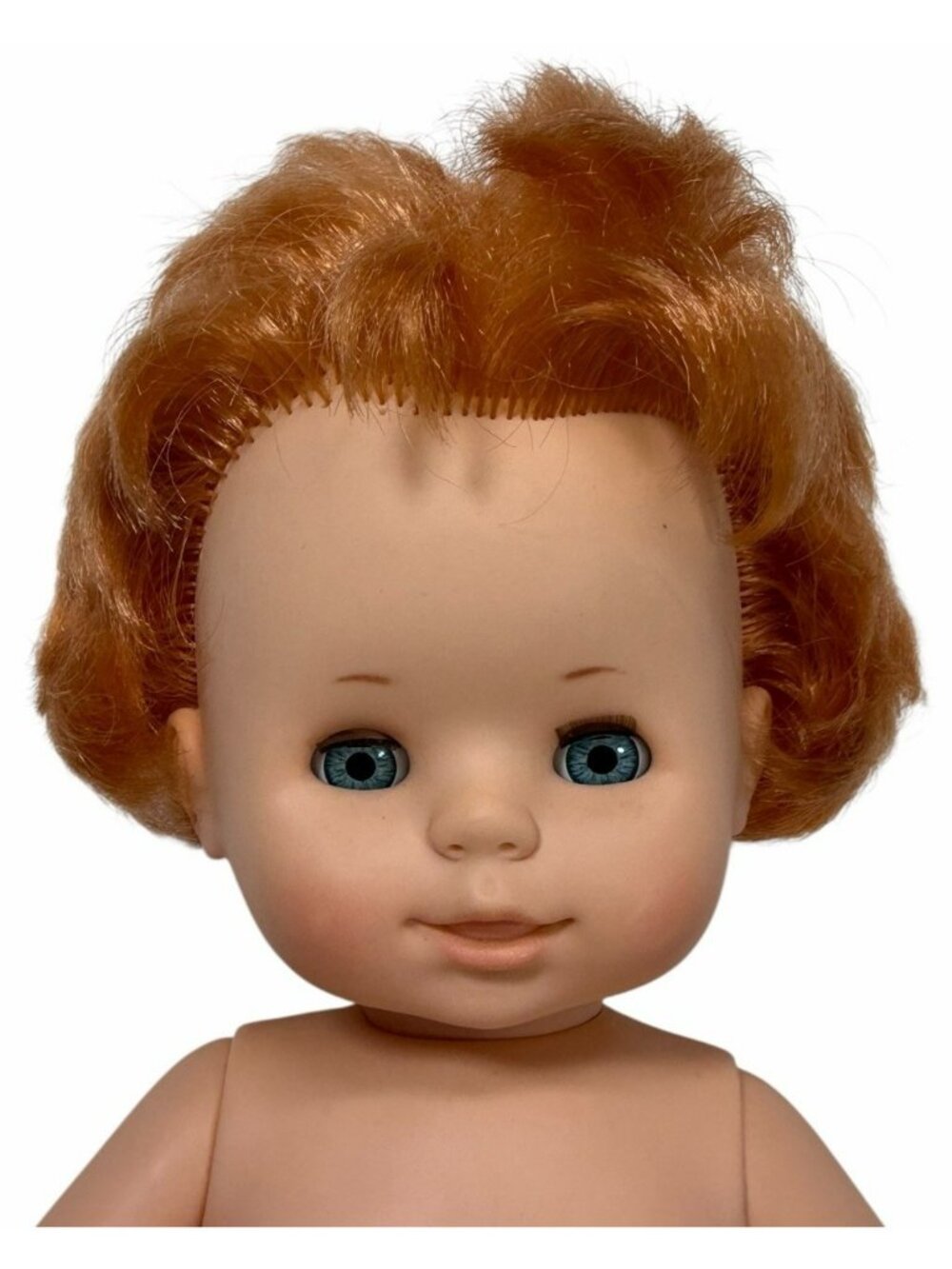 Vintage Famosa 16" Baby/Toddler Doll Sleep Eye Red Strawberry Blonde Hair Rooted
